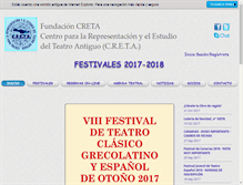 Tablet Screenshot of fundacioncreta.org